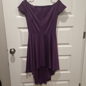 Like new purple asymmetrical dress